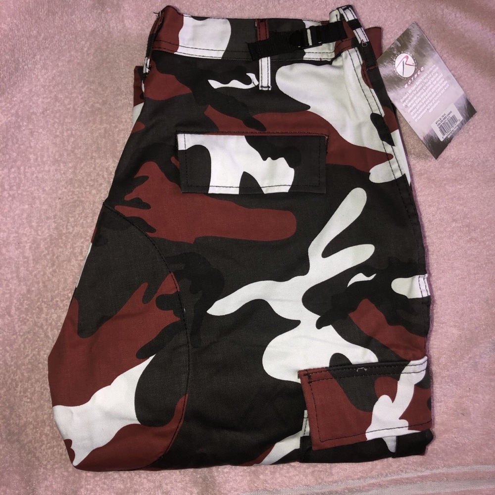 Goodbye Bread Red Camo Pants